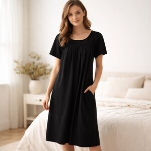 Ekouaer Women’s House Dress Nightgown Small Soft Loungewear Comfy Sleepwear